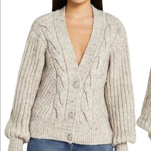 River Island Beige Chunky Knit Cardigan